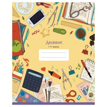 Дневник 1-11 кл. 40л. на скобе BG 