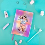 Записная книжка А5 80л., ЛАЙТ, кожзам, MESHU "My cats", съемная пластиковая обложка с дизайном, голография, блок в линию