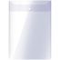Папка-конверт на кнопке OfficeSpace А4, вертикальная, 150мкм, пластик, прозрачная