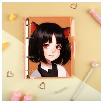 Тетрадь на кольцах 120л., А5, клетка MESHU 