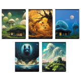 Тетрадь 60л., А5, клетка BG "Тайна", глянцевая ламинация