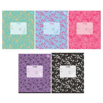 Тетрадь 12л., частая косая линия BG 