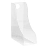 Лоток для бумаг вертикальный СТАММ, прозрачный, ширина 118мм