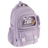Рюкзак Först Schoolgirl, 45*31*17см, 2 отделения, 4 кармана, анатомическая спинка, сиреневый