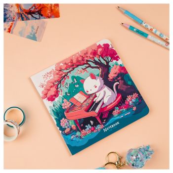 Записная книжка 170*170мм 40л. на скрепке MESHU 