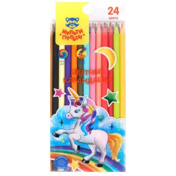 Карандаши цветные пластиковые Мульти-Пульти 