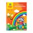 Цветная бумага офсетная А4, Мульти-Пульти, двустор., 16л., 8цв., в папке, 