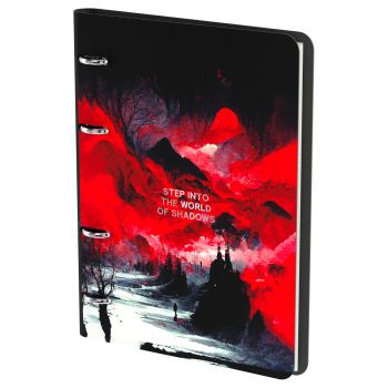 Тетрадь на кольцах А5, 80л. ЛАЙТ, кожзам, Greenwich Line 