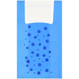 Пакет-майка OfficeClean "Звезды ", ПНД, 30+16*60см, 15мкм, голубой