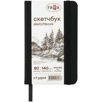 Скетчбук 80л., 90*140 Гамма 