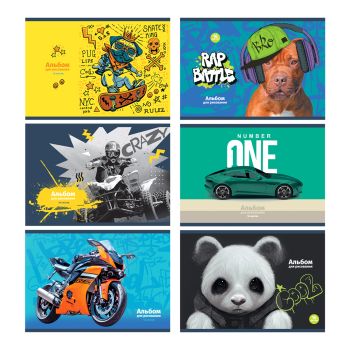 Альбом для рисования 16л., А5, на скрепке BG 