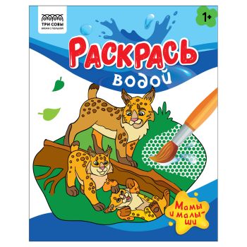 Раскраска водная 200*250, 8 стр., ТРИ СОВЫ 