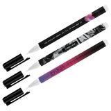 Ручка гелевая стираемая MESHU "Cyber love" синяя, 0,5мм, корпус ассорти