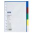 Разделитель листов OfficeSpace А5, 5 листов, без индексации, цветной, пластиковый