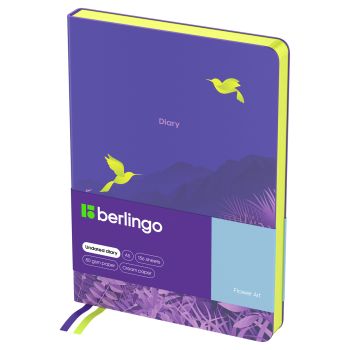 Ежедневник недатированный, А5, 136л., кожзам, Berlingo 