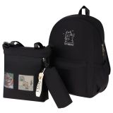 Рюкзак MESHU "Cat", 43*30*13см, 1 отделение, 3 кармана, уплотн. спинка, в комплекте сумка-шоппер 33*30см, пенал 20*5*5см