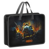 Папка с ручками А4 ArtSpace "Hamster hero", пластик, на молнии, 10см