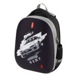 Ранец Först School Base "Street racing" 39*30*18см, 2 отделения, 2 кармана, анатомическая спинка