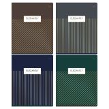 Тетрадь 48л., А5, клетка BG "Минимал", матовая ламинация, тиснение фольгой