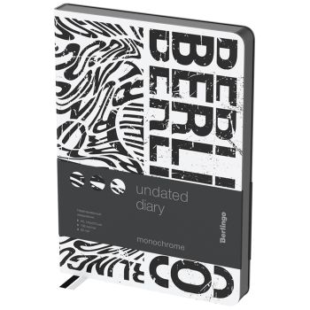 Ежедневник недатированный, А5, 136л., кожзам, Berlingo 