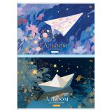 Альбом для рисования 08л., А4, на скрепке BG "Волшебная бумага", эконом