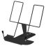 Подставка для книг СТАММ, металлическая, с упором, чёрная