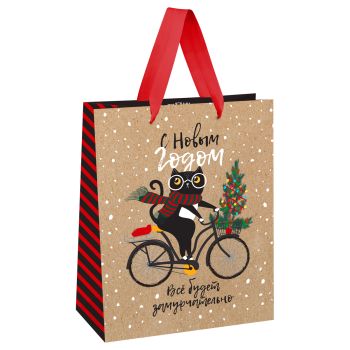 Пакет подарочный 18*23*10см MESHU 