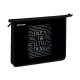 Папка для тетрадей 1 отделение, А5 Berlingo "Enjoy the little things", 240*205*40мм, пластик, на молнии