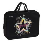 Папка текстильная с ручками 1 отделение, А4 Berlingo "Bright star", 350*265*75мм, текстиль, на молнии