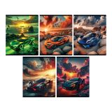 Тетрадь 40л., А5, клетка BG "Гонки"