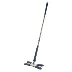 Швабра c отжимом x-type, плоская, OfficeClean Professional, мет. ручка 120 см., две насадки из микрофибры