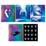 Тетрадь 60л., А5, клетка BG "Клавиша", выб.лак "песок"