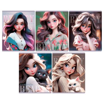 Тетрадь 40л., А5, клетка BG 