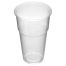 Стаканы одноразовые OfficeClean 500мл, набор 50шт., бюджет, ПП, прозрачные, хол/гор