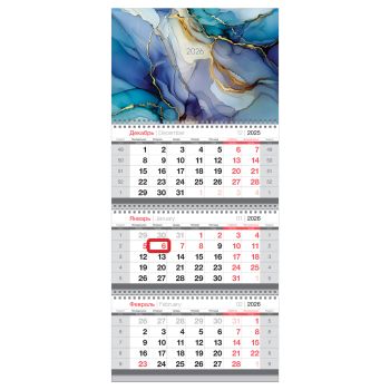 Календарь квартальный 3 бл. на 3 гр., 295*660 мм BG 