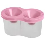 Стакан-непроливайка двойной Гамма, пастельный розовый