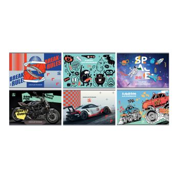 Альбом для рисования 24л., А5, на скрепке BG 