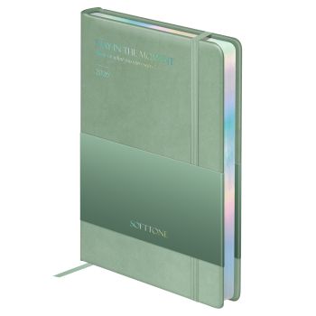 Ежедневник датированный 2026г., А5, 176л., твердый переплет, кожзам, Greenwich Line 