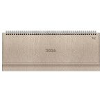 Планинг датированный 2026г., 64л., 330*130мм, кож.зам, BG "Python.Bronze", бронзовый