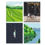 Тетрадь 60л., А5, линия BG "Слушай себя", выб. лак "песок"