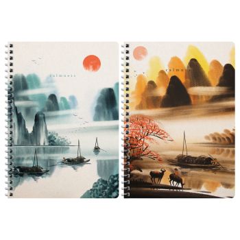 Тетрадь 120л., А4, клетка на гребне GreenwichLine 