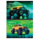 Альбом для рисования 40л., А4, на гребне BG "Неоновые монстр-траки"