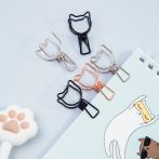 Зажимы для бумаг 33мм, MESHU "Cute Cats", 6шт., ассорти, бокс с европодвесом