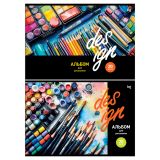 Альбом для рисования 20л., А4, на скрепке BG "Дизайн", эконом