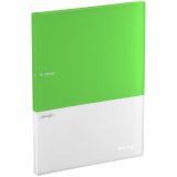 Папка на 2 кольцах Berlingo "Semicolor" А4, 20мм, 700мкм, пласт. кольца, с внутр. карманом, салатовая, софт-тач