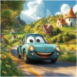 Пазл  16 эл. Maxi ТРИ СОВЫ "Веселый автомобиль"