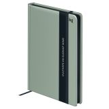 Ежедневник недатированный А6, 136л., 7БЦ, BG"Monochrome. Foliage", зеленый, soft touch, с резинкой