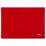 Папка-конверт на кнопке СТАММ А4, 180мкм, пластик, непрозрачная, красная