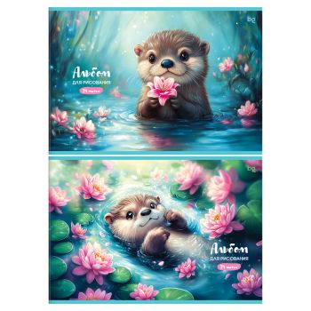 Альбом для рисования 24л., А4, на скрепке BG 