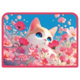 Папка с ручками А4 ArtSpace "The Kitten in the Poppies", пластик, на молнии, 45мм